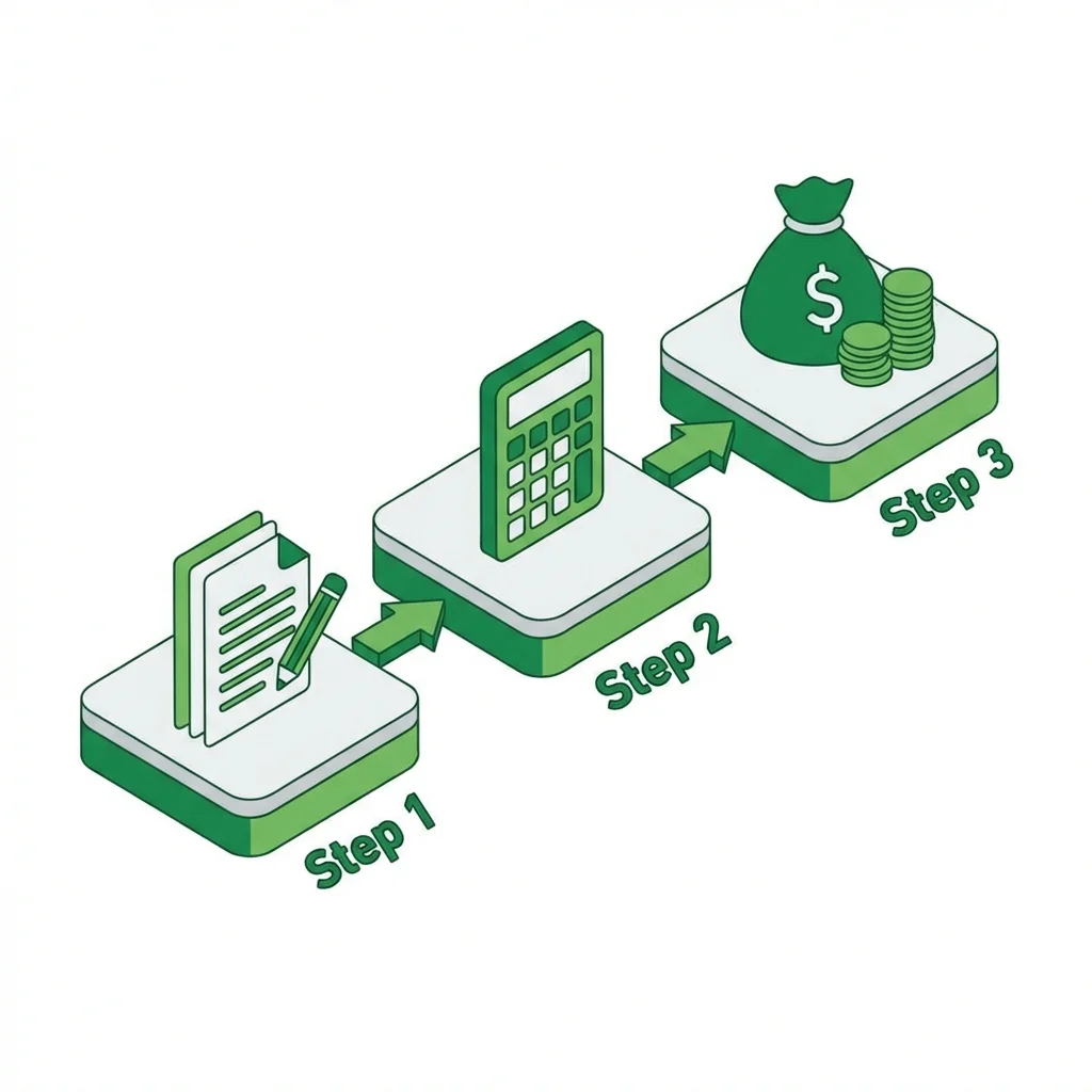 خطوات الحساب