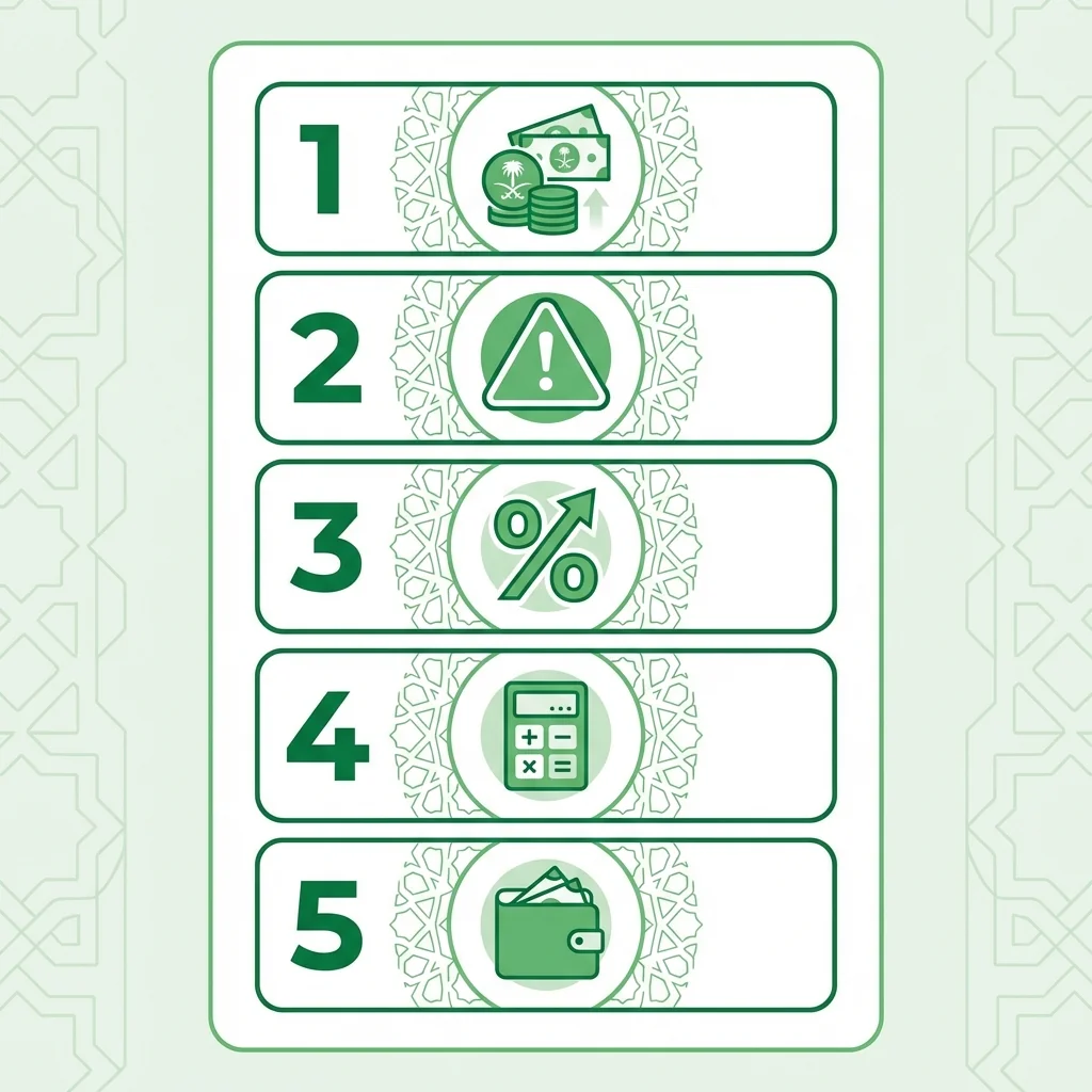 خطوات الحساب