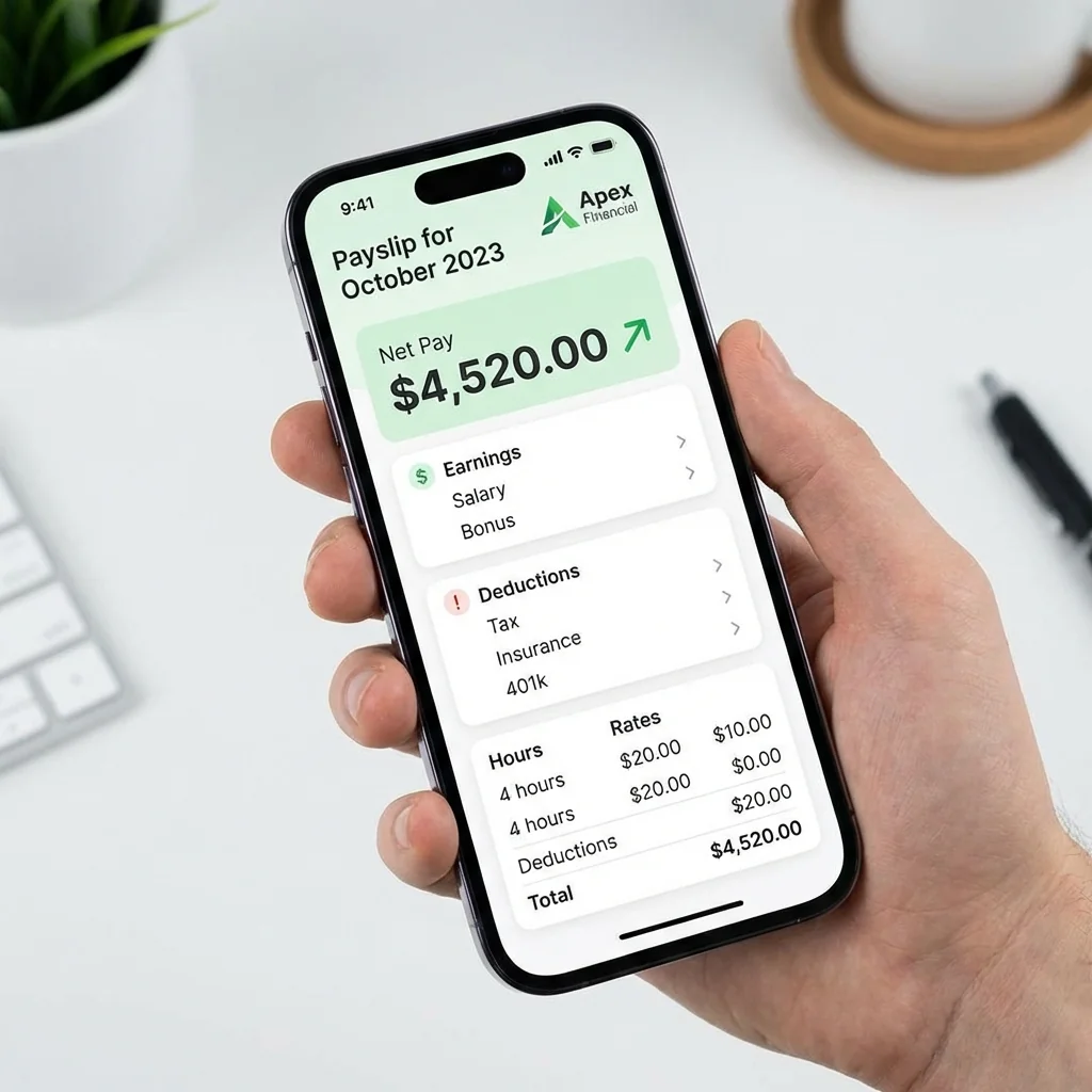 مثال ورقة الراتب